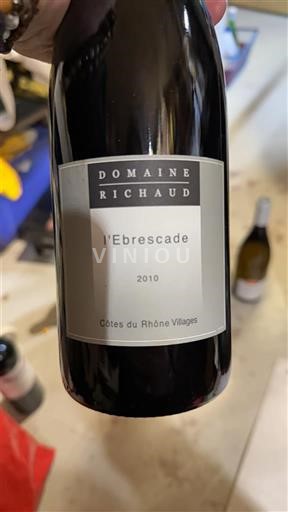 Thung lũng Rhône Côtes-du-rhône-villages Domaine Richaud l'Ebrescade 2010