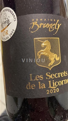 Rhônedalen Côtes du Rhône Domaine Brunely Les Secrets de la Licorne 2020