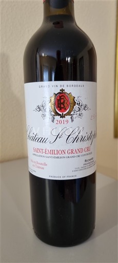 Bordeaux Saint-Émilion Grand Cru Grand Cru Château St Christophe 2019
