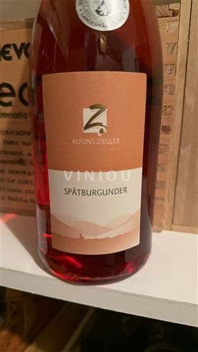 Pfalz Südliche Weinstraße Alfons Ziegler Spätburgunder 2020