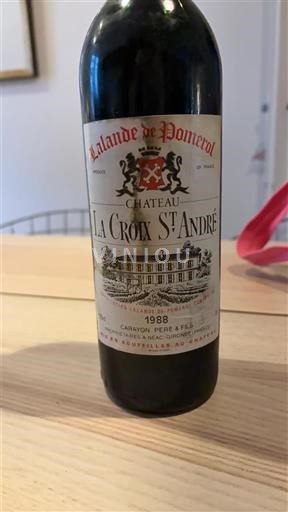 Bordeaux Lalande-de-Pomerol Château La Croix St-André 1988