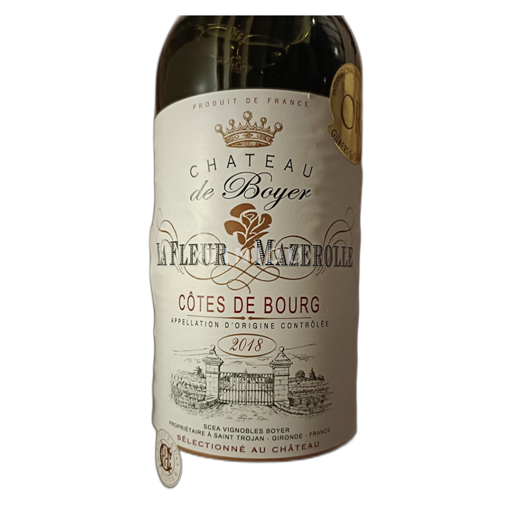 Bordeaux Côtes-de-bourg Château de Boyer Fleur Mazerolle 2018