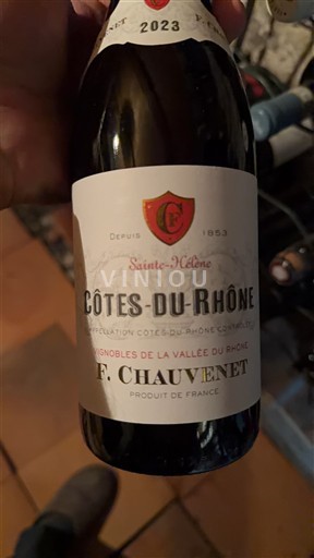 Rhônedalen Côtes du Rhône F. Chauvenet Sainte-Hélène 2023