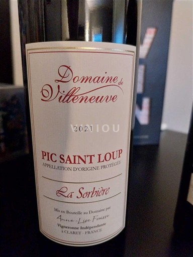 Langvedok Pic-saint-loup Domaine Villeneuve La Sorbière 2021