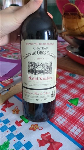 Bordeaux Saint-Émilion Château Côtes du Gros Caillou N°04507 2011