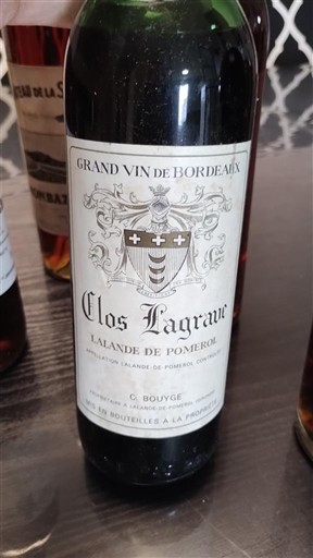 Bordeaux Lalande-de-Pomerol Clos Lagrave 1970