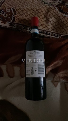 Apulia Wines Primitivo di Manduria Villa Paradiso 2023