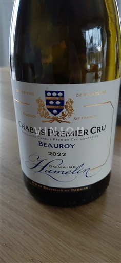 Burgundija Chablis Premier Cru Domaine Hamelin Beauroy 2022