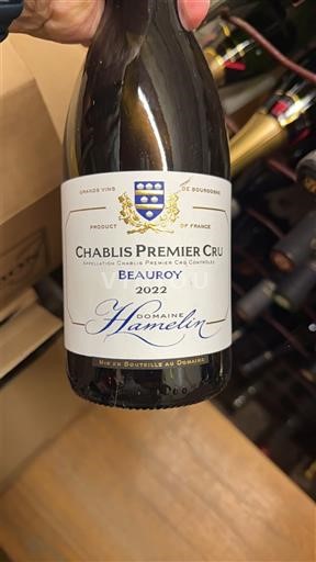 Verërat Blanc sec Beauroy Domaine Hamelin 2022 Francë Burgundi Chablis AOC Premier Cru