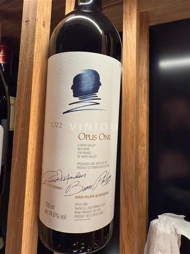 Vùng trồng nho được cấp phép California Napa Valley Opus One Opus One 2022