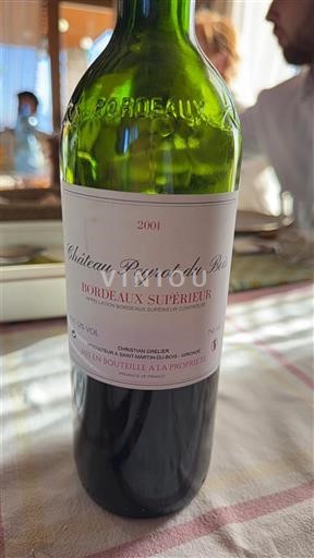 Burdeos Bordeaux superior Château Peyrot du Raisin 2001