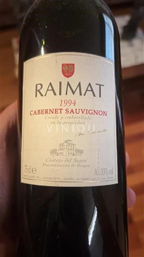 Catalonia Costers del Segre Raimat Cabernet Sauvignon 1994