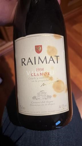 Catalonia Costers del Segre Raimat Clamor 1998