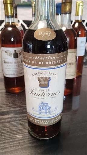 Bordeaux Sauternes Agnau Blanc (Baron Philippe de Rothschild) Sélection 1947