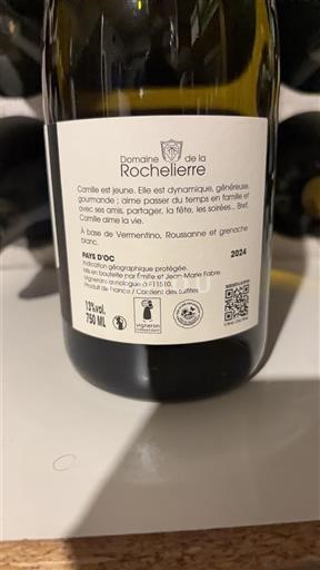 Languedoc y Rosellón País de Oc Domaine La Rochelierre Camille 2024
