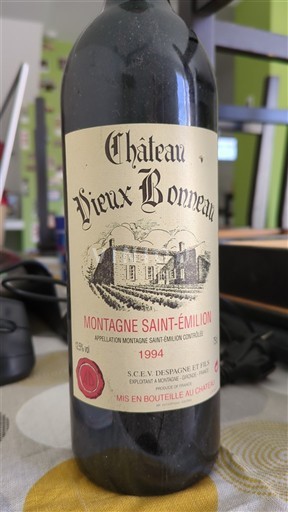 Bordeaux Montagne-saint-émilion Château Vieux Bonneau 1994