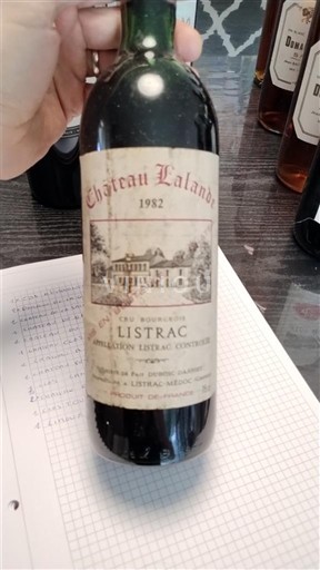 Burdeos Listrac-Médoc Château Lalande 1982