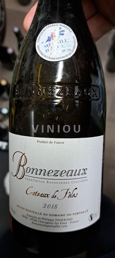 Loirevallei Bonnezeaux Domaine Portaille Coteaux de Félix 2018
