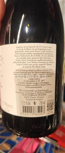 Langvedok Pic-saint-loup Domaine Haut-Lirou 2024