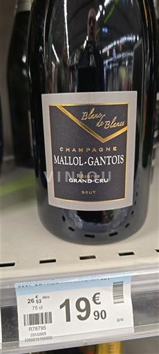 Champagne Sâm-panh Grand Cru Mallol-Gantois Réserve Không niên vụ