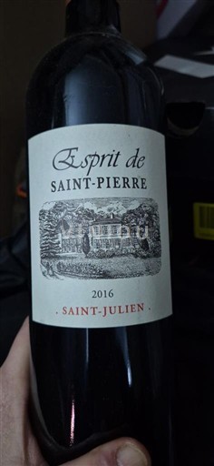 Bordoja Saint-Julien Château Saint-Pierre Esprit de Saint-Pierre 2016