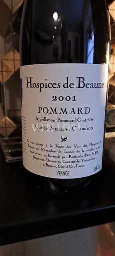Borgonha Pommard Hospices de Beaune Suzanne Chaudron 2001