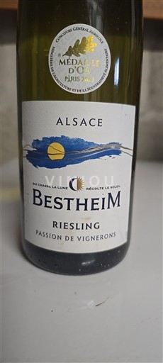 Alsace Riesling Bestheim Passion de Vignerons 2022