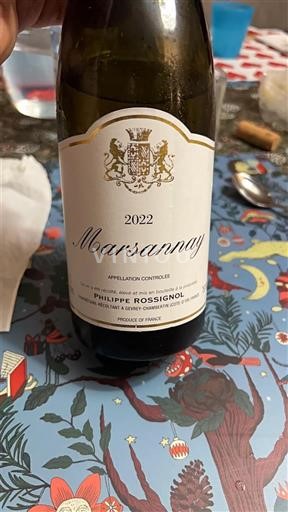 Bourgogne Marsannay Philippe Rossignol 2022