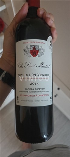 Bordeaux Saint-Émilion Grand Cru Grand Cru Clos Saint Martial 2014