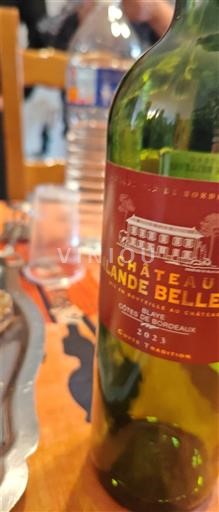 Bordeaux Côtes-de-bourg Château Lande Belle Tradition 2023