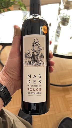 Wijnen Rouge sec Chevalier Mas des Infirmières 2021 Frankrijk Rhônevallei Luberon AOC