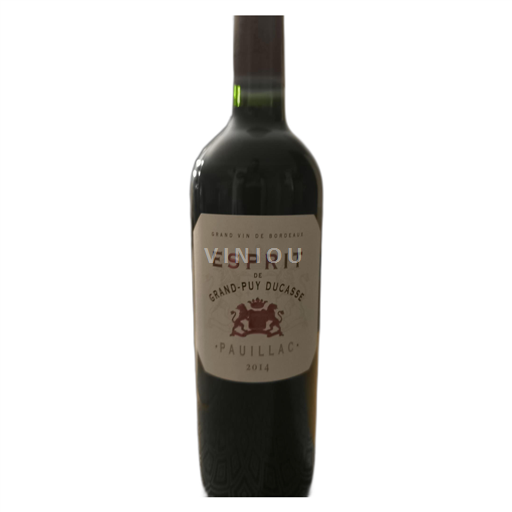 Bordeaux Pauillac Grand-Puy Ducasse Esprit 2014