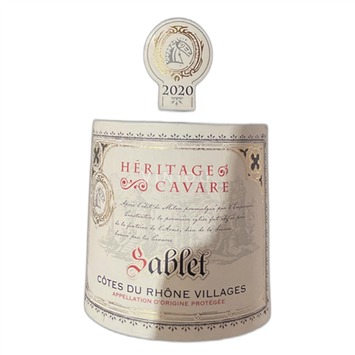 Rhônedalen Côtes-du-Rhône-Villages Héritage Cavare Sablet 2020