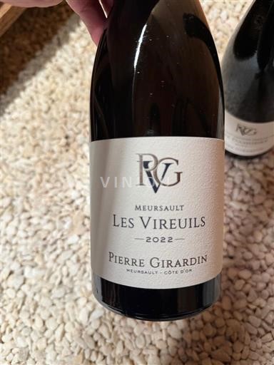 Burgundija Meursault Pierre Girardin Les Vireuils 2022