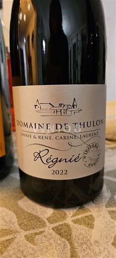 Beaujolais Régnié Domaine Thulon 2022