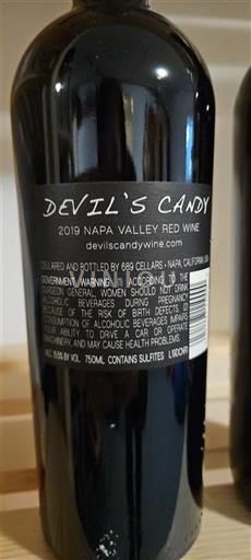 AVA de California Valle de Napa 689 Cellars Devil's Candy 2019