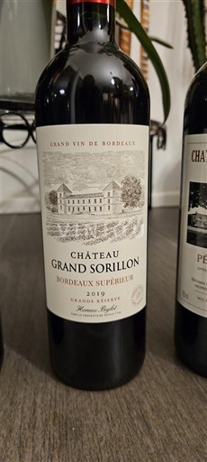 Burdeos Bordeaux superior Château Grand Sorillon 2019
