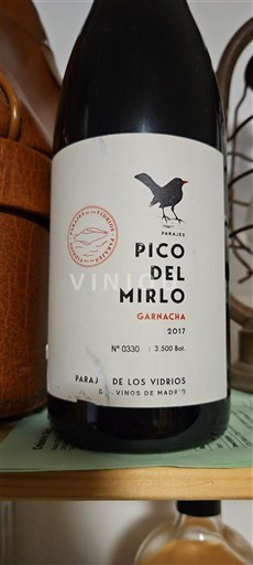 Madrid Rượu vang Madrid Paraje de los Vidrios Pico del Mirlo 2017