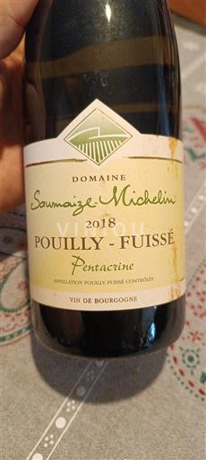 Bourgogne Pouilly-fuissé Domaine Saumaize-Michelin Pentacrine 2018