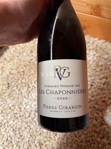 Borgonha Pommard Premier Cru Pierre Girardin Les Chaponnières 2022