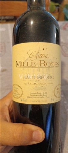 Bordeaux Haut-Médoc Château Mille Roses 2005