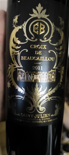Bordeaux Saint-Julien Château Cru-Beaucaillou Croix de Beaucaillou 2011