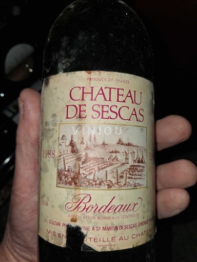 Bordeaux Château Sescas 1988