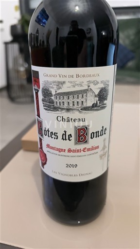 Bordeaux Montagne-Saint-Émilion Château Côtes de Bonde 2019
