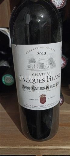 Bordeaux Saint-Émilion Grand Cru Grand Cru Château Jacques Blanc 2013