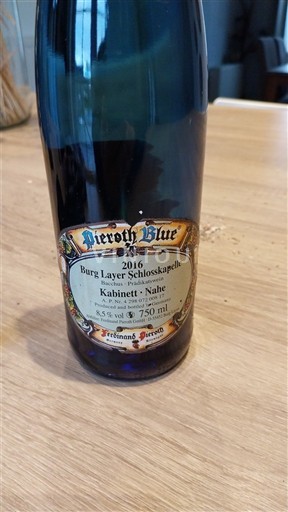 Nahe Ferdinand Pieroth Burg Layer Schlosskapelle Kabinett 2016