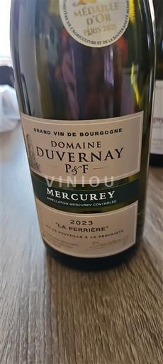 Bourgogne Mercurey Domaine Vernay P&F La Perrière 2023