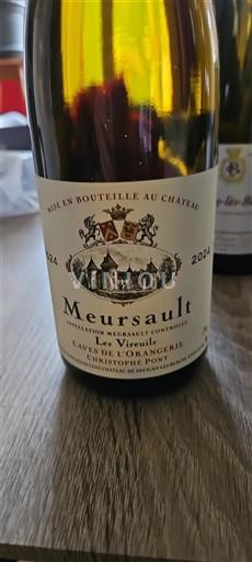 Burgundija Meursault Cave de l'Orangerie - Christophe Poncey Le Vireuil 2024