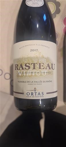 Valle del Rodano Rasteau Ortas Cave de Rasteau 2017