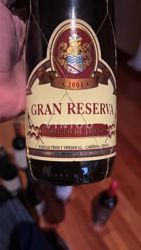 Aragona Cariñena Castillo de Tornos Gran Reserva 2001